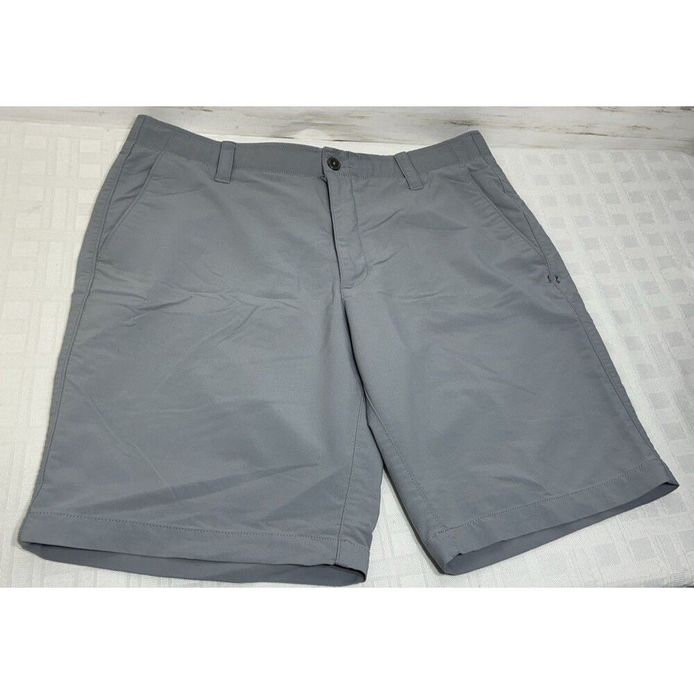 Under Armour Shorts Mens Size 38 Gray Stretch HeatGear Golf MATCH PLAY 1253487